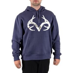 Realtree NWT Men's XL Graphic Hoodie with Long Sleeves Night Shadow Blue